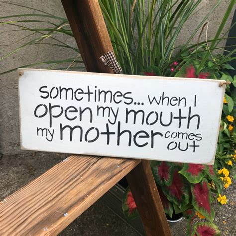 Funny Wooden Sign Mom Sign Funny Mother Saying Mothers