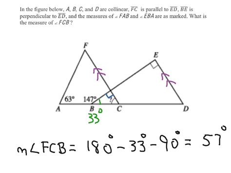 Find missing angles in a triangle; Geometry - Figuring Out a Missing Angle | Math, geometry ...