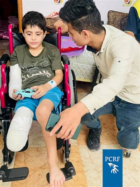 Our Amputee Kids In Gaza Visit The Most Recent Victims To Bring Them