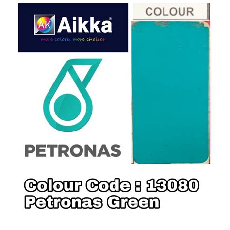 Warna Cat Kereta Aikka Paints 13080 Petronas Green Solid Colour For