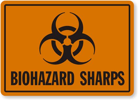 Sharps Container Printable Labels Sharps Warning Labels