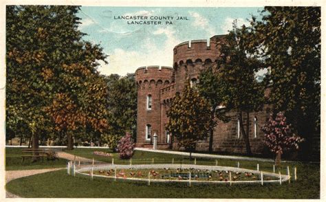 Vintage Postcard 1919 Lancaster County Jail Building Lancaster