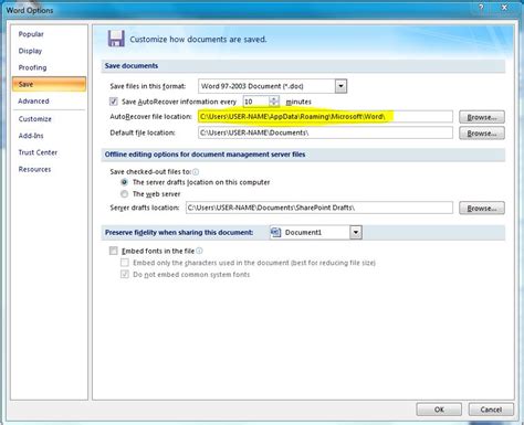 How To Autorecover Unsaved Files In Ms Word 2007 Technical