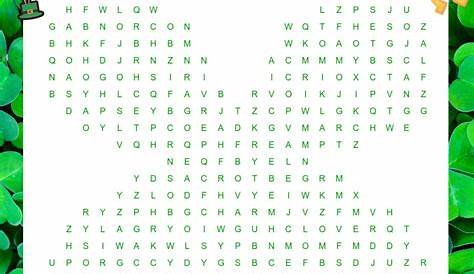Free St. Patrick’s Day Word Search! - I Spy Fabulous