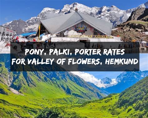 Ghangharia Hemkund Sahib Valley Of Flowers Porters Dandi Pony Mule