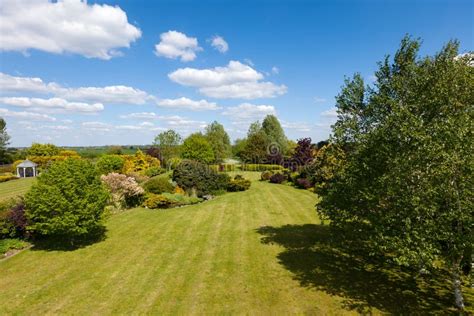 Landscaped Garden In English Countryside Editorial Photography Image