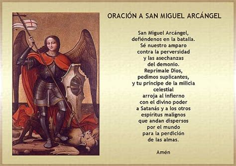 San Miguel Arcangel Oración Y Ensalmos De Poder A San Miguel Arcángel