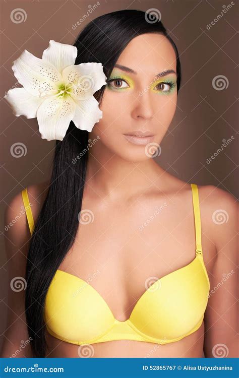 hawaiian woman with xy girl in bikini stock image image of coloring color 52865767