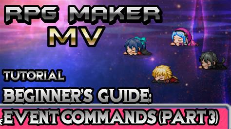 Rpg Maker Mv Tutorial Beginners Guide Step By Step Event Commands