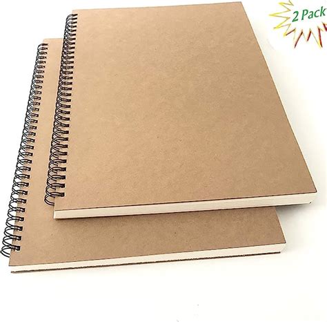 A4 Sketchbook 2 Pack Sketch Book Art Spiral 30 Sheets 160gsm Blank