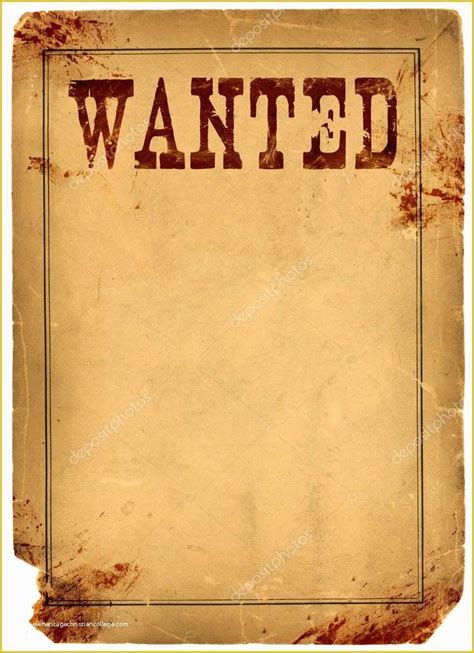 Wild West Wanted Poster Template Free Of 23 Best Wanted Poster Template ...