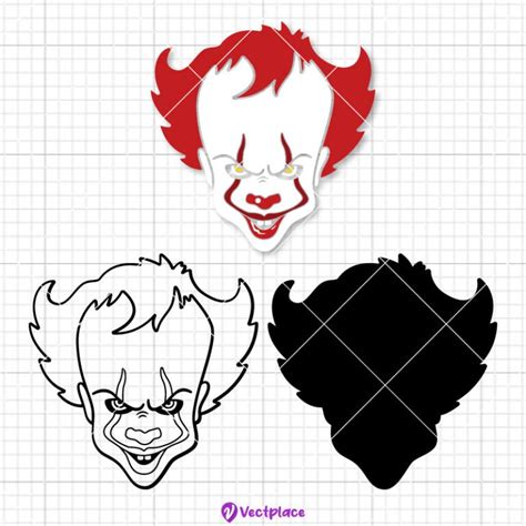 Pennywise Svg Halloween Svg Cut File Cricut Png Vector Vectplace