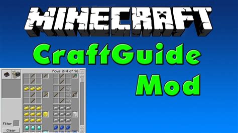 Craftguide Mod 1122 For Minecraft Recipebook