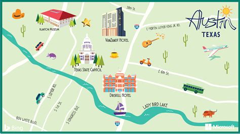 Map Of Downtown Austin Texas Hotels