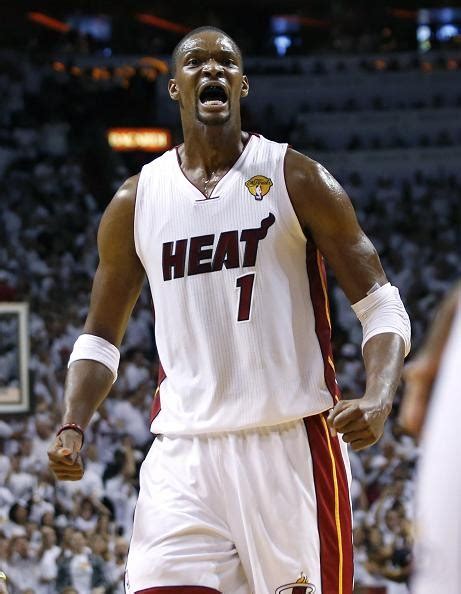 Chris Bosh Miami Heat Win Over Charlotte Bobcats 98 92 Nba Preseason