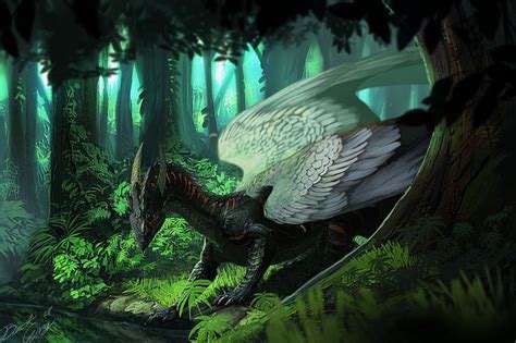 Into The Forest By Black Wing24 Fantasy Creatures