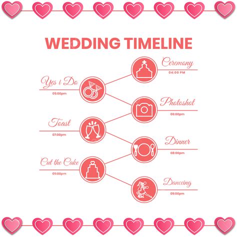 Hand Drawn Timeline Vector Png Images Hand Drawn Wedding Timeline