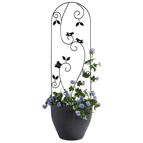 All our garden plant supports are designed and made by us in the uk and include the new rhs endorsed harrod wire supports crafted from 8mm gauge these popular designs are a great way to support any drooping flowers and look stunning in the borders too. Garden Gear 1.2M Metal Climbing Plant Support Decorative ...