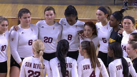 Recap Arizona State Women S Volleyball Grinds Out Set Victory Over Rival Arizona Youtube