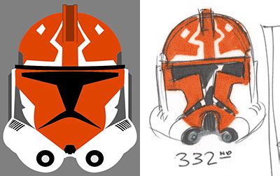 My favorite helmet over all is the combination phase 1 and phase 2 helmet that rex ends up wearing: Star Wars: Customs for the Kid: "332nd CLONE TROOPER ...