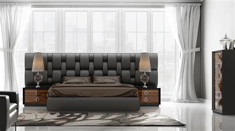 Contemporary Luxury Bedroom Set With Designer Long Exclusive Bed Aurora Colorado Franco Kl 112