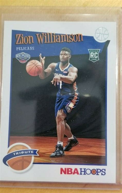 Klay thompson kyrie irving rookie cards. 2019-20 Panini NBA Hoops Tribute Rookie Card #296 - Zion ...