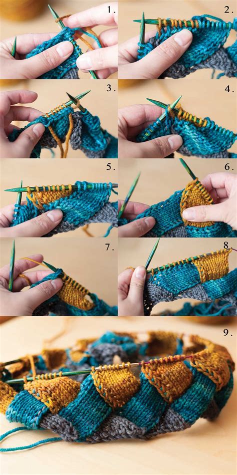 Knit a row of stitches. Learn to Knit Entrelac With Ease in this Step-by-Step Tutorial | Entrelac knitting, Knitting ...