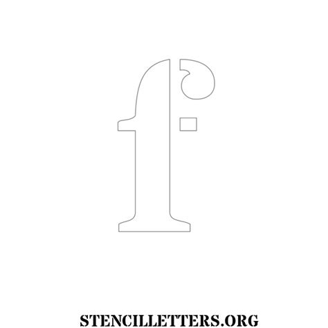 Simple Serif Free Printable Letter Stencils With Outline Cutout Letters