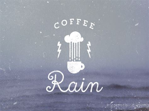 Coffee Rain Coffee Shop Logo Design Rain And Coffee Branding Design