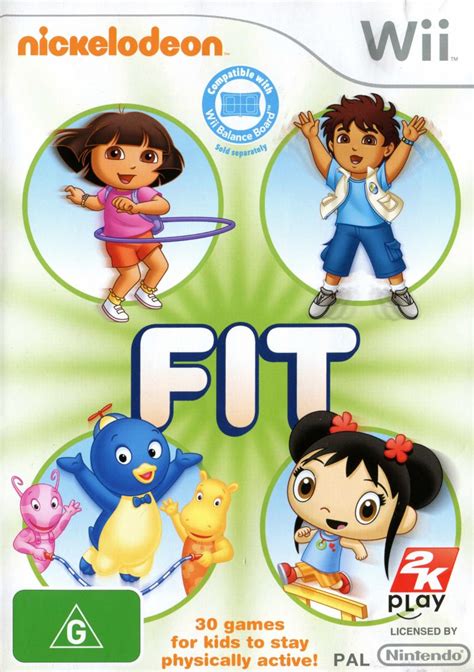 Nickelodeon Fit 2010 Wii Box Cover Art Mobygames