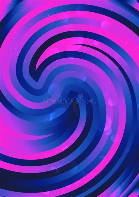 Pink And Blue Abstract Twirling Vortex Background Graphic Stock Vector