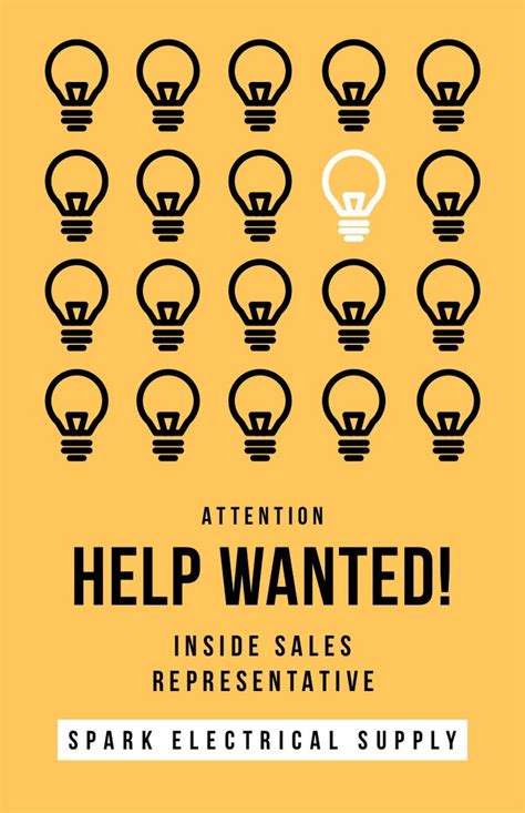 Free Customizable Help Wanted Poster Templates Adobe Express