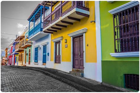 Colorful Houses Of Old San Juan Puerto Rico Wall Art Home Etsy