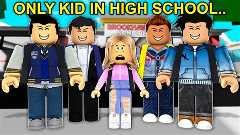 Only Kid In High School Roblox Brookhaven Youtube