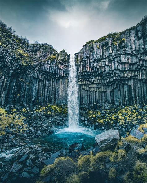 Svartifoss In Iceland A One Of A Kind Waterfall 3276 4096 Oc