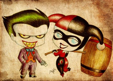 Joker And Harley Quinn Cartoon Style The Joker And Harley Quinn