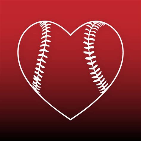 Baseball Heart Svg Baseball Svg Files Baseball Cut File For Cricut