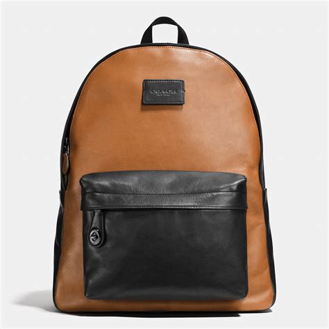 Lyst Coach Campus Backpack In Sport Calf Leather In Black For Men