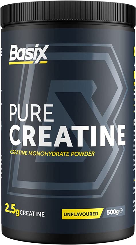 Basix Pure Creatine 100 Servings Unflavored Powder 500 G