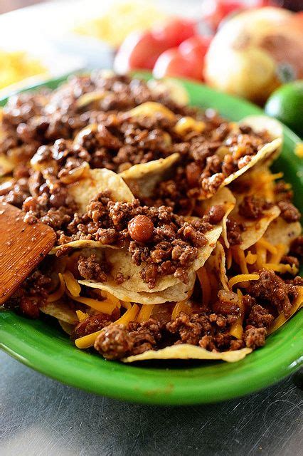Enjoy a healthy version of chicken nachos in a casserole. Loaded Nachos | Recipe (With images) | Loaded nachos ...