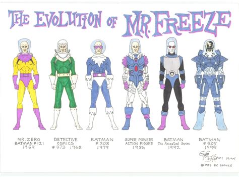 Evolution Of Mr Freeze 1959 1995 By Greg