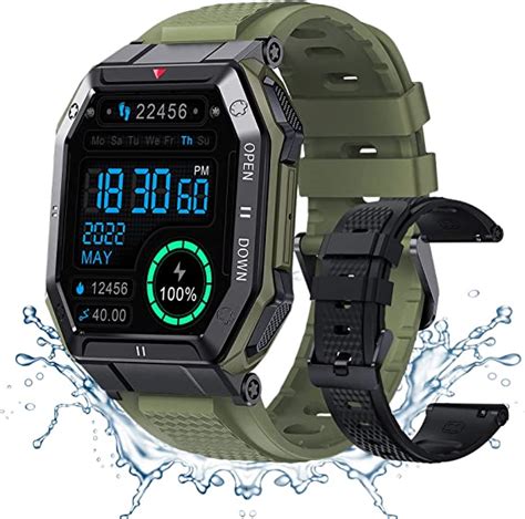 Podoeil Military Smart Watches For Men With Bluetooth Call Compatible