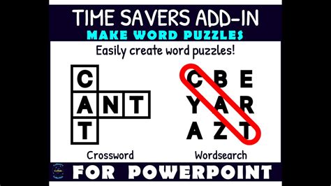 Word Puzzle Maker Time Savers Add In For Powerpoint Preview Video