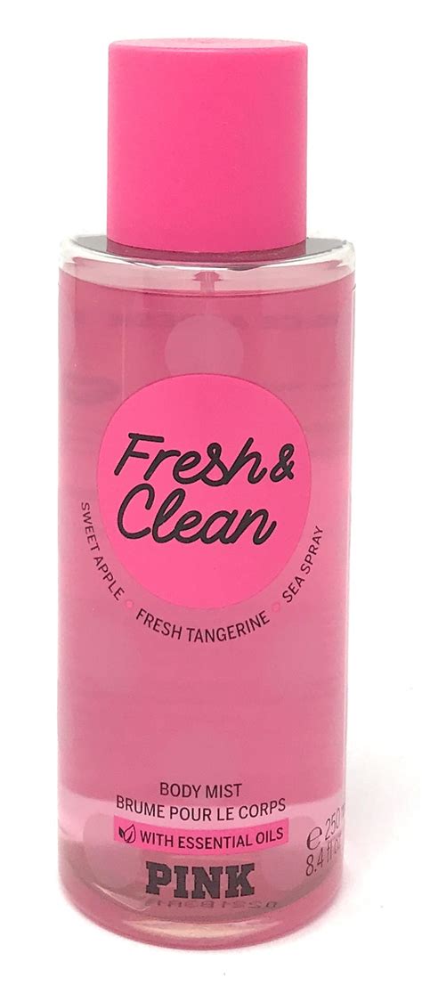 Victorias Secret Pink Fresh And Clean Body Mist 84 Fl Oz 250 Ml With Essential Oils
