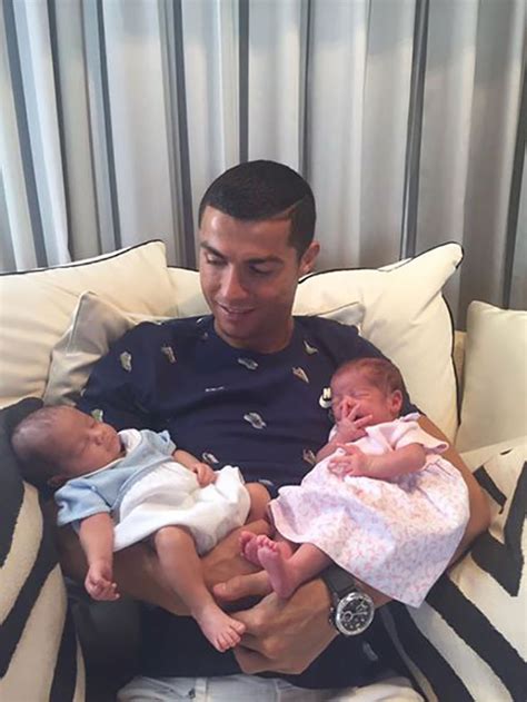Cristiano Ronaldo Shares First Photo Of His Twins Meet The Two New