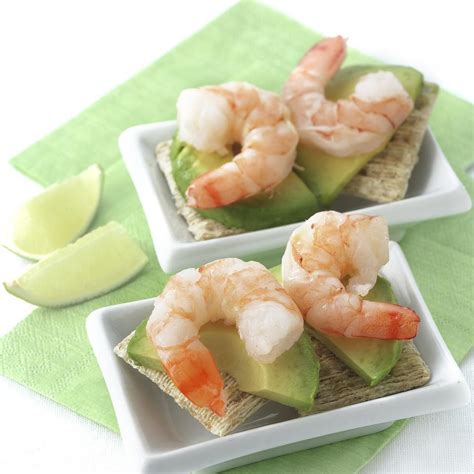 Shrimp And Avocado Canapes Recipe Eatingwell
