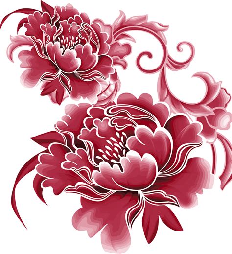 Chinese Flower Pattern Png Clipart Transparent Png Image