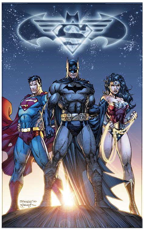Trinitycovers And Splashesjim Lee Comic Book Heroes Dc Trinity
