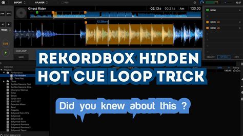 Pioneer Rekordbox Hot Cue Loop Trick Youtube