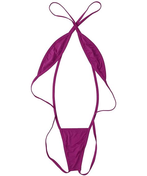 One Piece Womens Micro Thongs G String Bikini Swimwear Slingshot